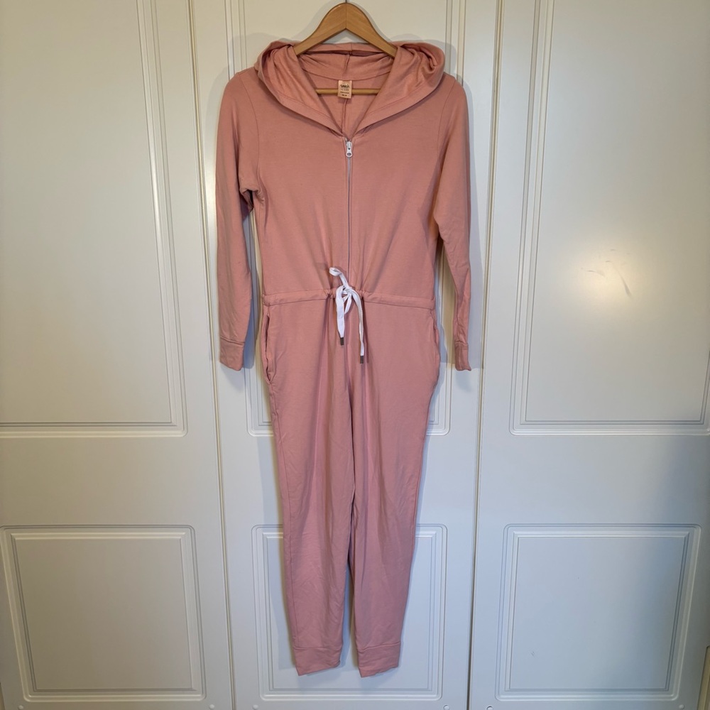 Smash + Tess Pinky Peach One Piece with Hood and Drawstring Waist Women's XS